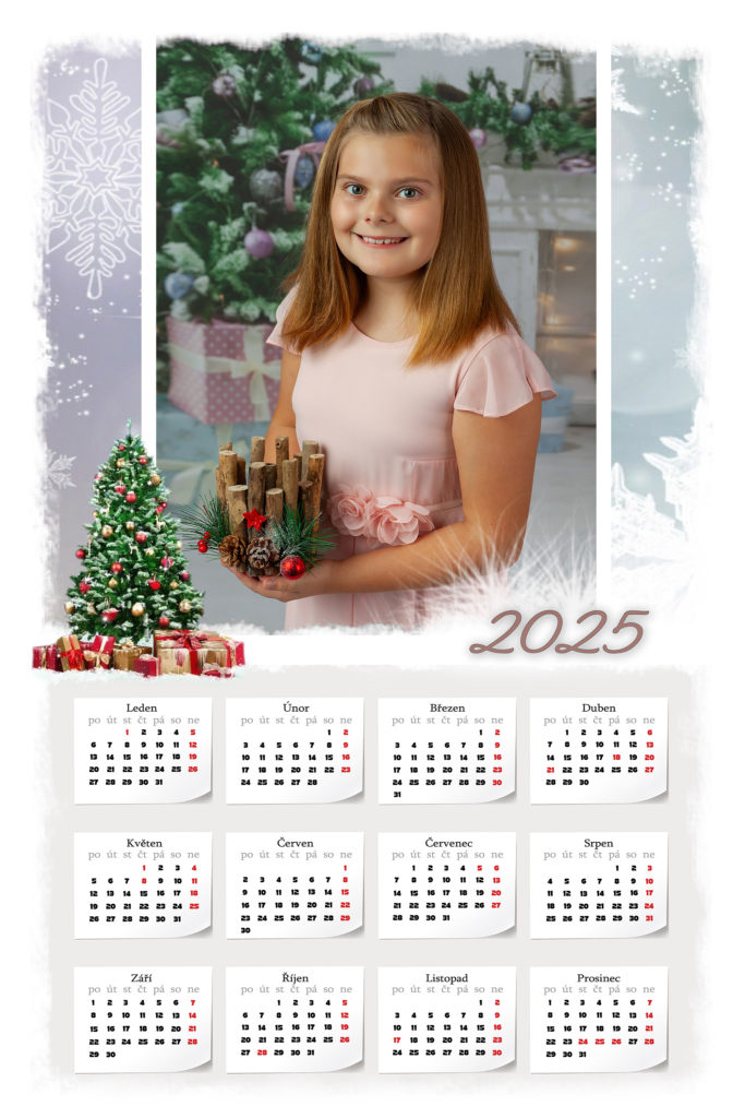 kalendář, 2025, fotograf, Pardubice, Beneda, FOTO, mateřské, školky, školy, vánoční, focení, fotografování, dětí, vánoční